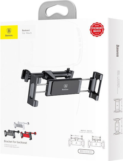 Baseus Car Mobile & Tablet Mount 4.7" - 12.9" with Adjustable Hooks Black