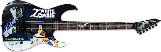 ESP LTD KH-WZ White Zombie Electric Guitar Stratocaster with HH Pickup Configuration Black