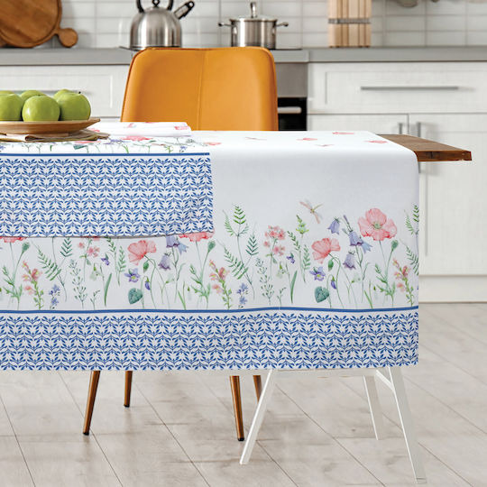 Das Home Läufer 0597 White, Blue, Pink 40x150cm