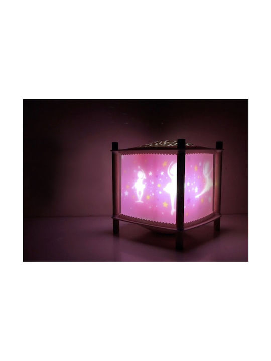 Trousselier Rotating Kids Projector Lamp Ballerina Pink 18x18x26.5cm