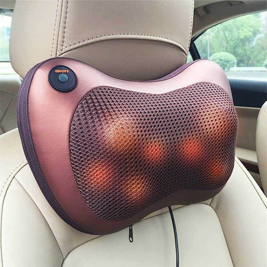 Timeless Tools Shiatsu Massage Pillow Pillow Massage Shiatsu for the Neck Brown