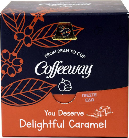 Coffeeway Капсули Еспресо Caramel Карамел Съвместими с машина Nespresso 10капси