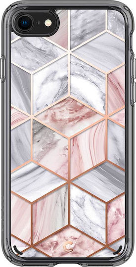 Spigen Cecile Back Cover Πλαστικό 2mm Ροζ (iPhone SE 2022/2020)