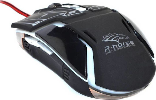 R-Horse RH-1990 Robocop Series Gaming Mouse 3200 DPI Black - Grey