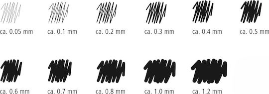 Staedtler Pigment Liner 308 Μαρκαδόρος Σχεδίου Μαύρος 0.6mm