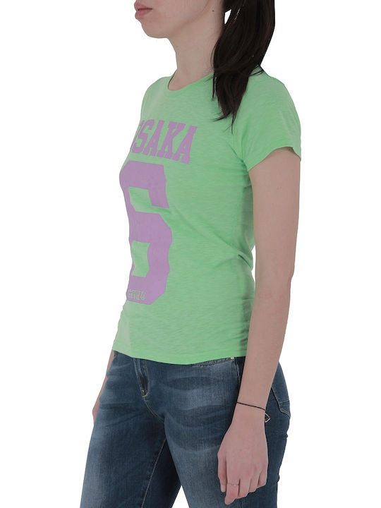Superdry Osaka 6 Neon T-Shirt Πράσινο