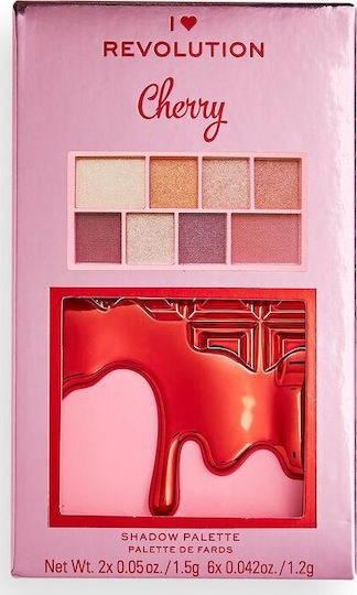 Revolution Beauty Ι Heart Chocolate Mini Παλέτα με Σκιές Ματιών σε Στερεή Μορφή Cherry 10.2gr