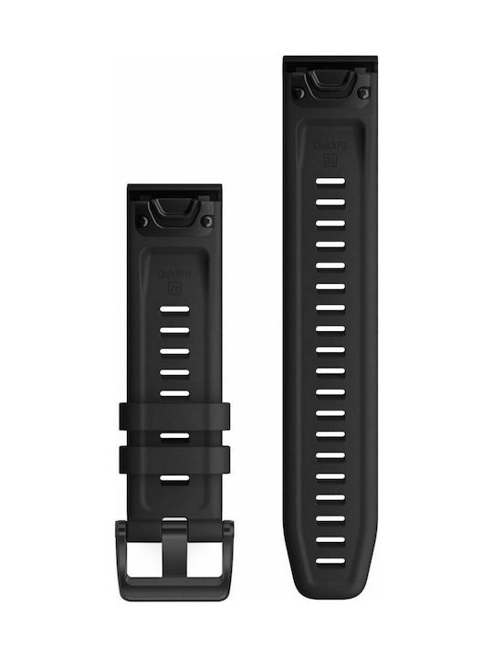 Garmin Quickfit 22 Strap Silicone Black (Fenix 5 / 5 Plus / 6 / 6 Pro / 7 / 7 Pro / 8 (47mm))