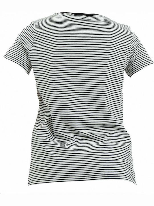 The Perfect Γυναικείο T-shirt Ριγέ Benitoite Cloud Dancer