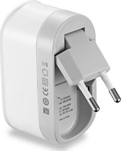 Budi Kabeloser Weißer Handyladegerät (M8J030E)