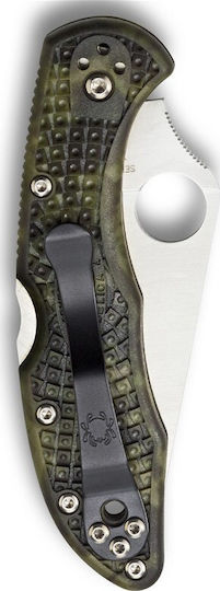 Spyderco Delica 4 Zome Σουγιάς Χακί σε Θήκη