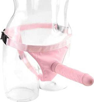 Pipedream Fetish Fantasy Series Harness with Dildo 17cm and Vibration in Pink Color