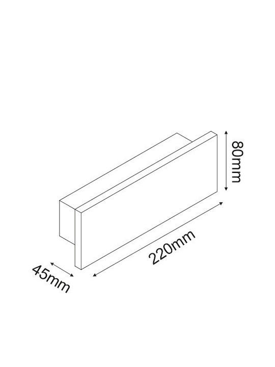 Aca Στεγανή Πλαφονιέρα LED 8W 3000K Aca Στεγανή Πλαφονιέρα LED 8W 3000K