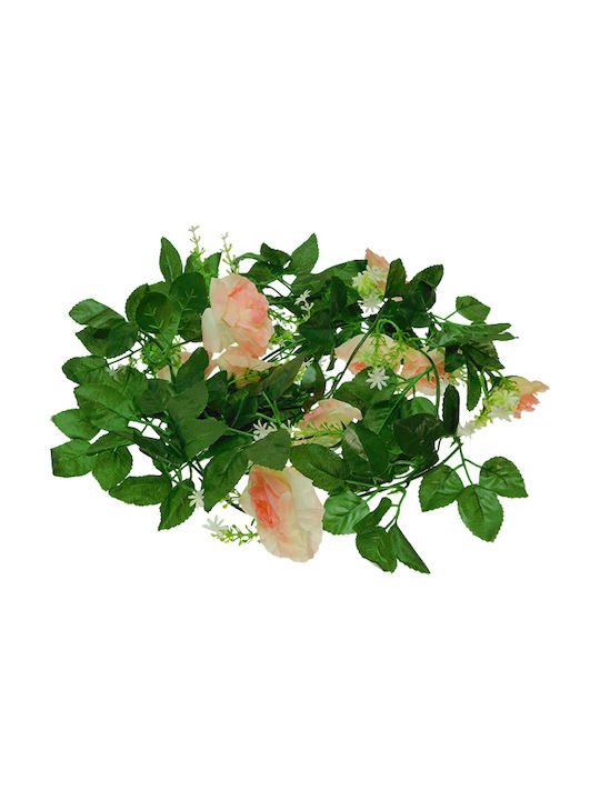 GloboStar Hanging Artificial Plant Rose Pink 220cm 1pcs