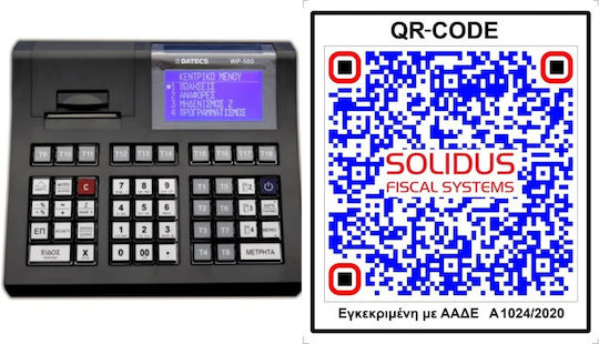 Datecs WP-500 Ταμειακή Μηχανή χωρίς Μπαταρία σε Μαύρο Χρώμα