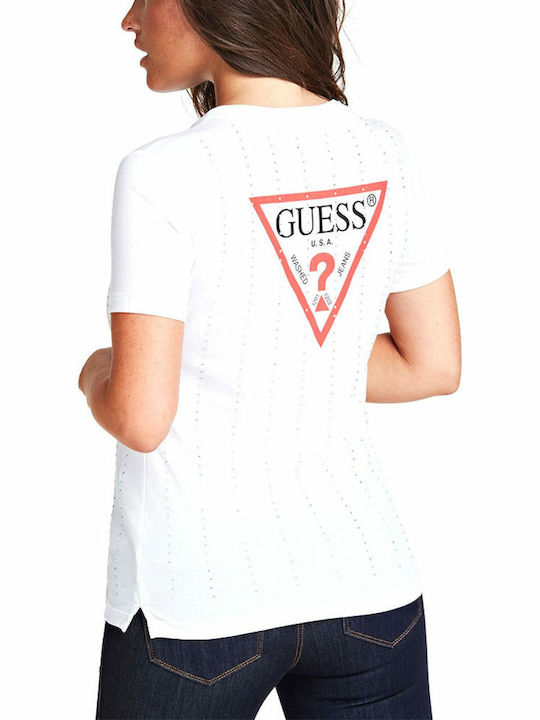 Guess Γυναικείο T-shirt Λευκό