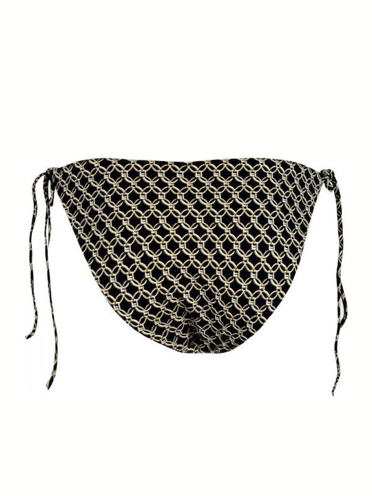 BP-3147 Bikini Slip with Laces Black