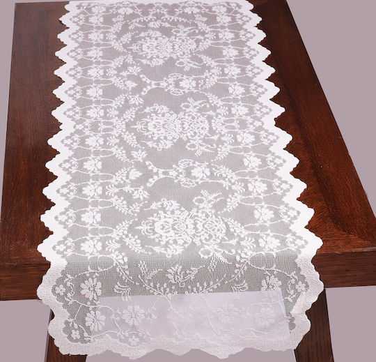 Mc Decor Ράνερ με Δαντέλα 16406 Beige 35x100εκ.