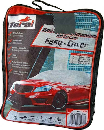 Feral Easy Cover Ημικουκούλα Αυτοκινήτου με Τσάντα Μεταφοράς 259cm Αδιάβροχη Medium