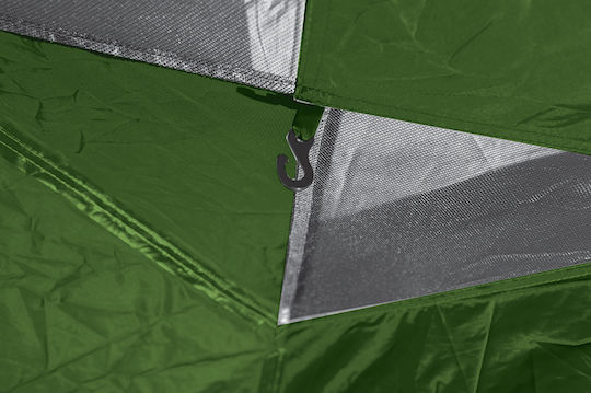 Hupa Mercury Camping Tent Igloo Green with Double Cloth 4 Seasons for 4 People 340x250x170cm
