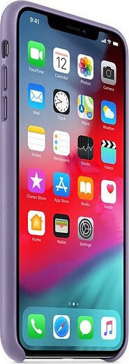 Apple Back Cover Leather Purple (iPhone XS Max)