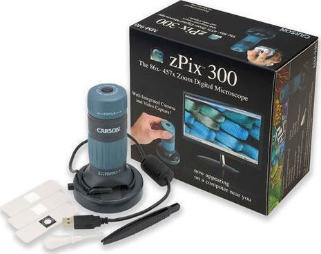 Carson zPix 300 Ψηφιακό Μικροσκόπιο USB Μονόφθαλμο 86-457x
