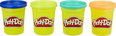 Hasbro Play-Doh 4 Пластелинови Теста Пластелин Wild за 2+ Години Lime, Blue, Green, Orange