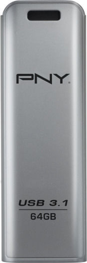 PNY Elite Steel 64GB USB 3.1 Stick Ασημί