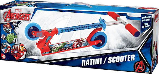 AS Pațină Copii Pliabilă Avengers cu 2 Roți pentru 5+ Ani Albastră