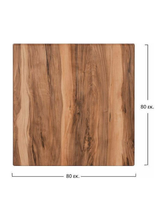 HomeMarkt 525 Square Table Surface Werzalit Indian Sesami 80x80x3.5cm HM5231.10 1pcs