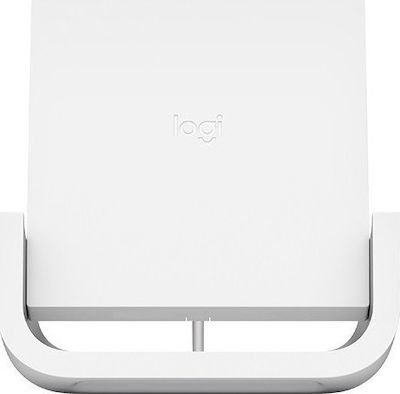 Logitech Ασύρματος Φορτιστής (Qi Pad) Λευκός (939-001630)