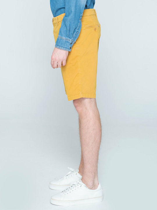 Staff Dylan Men's Chino Monochrome Shorts Yellow