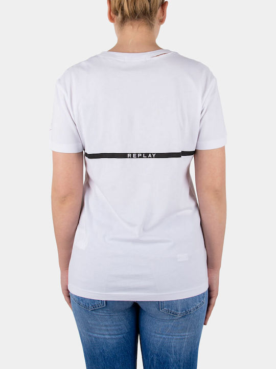 Replay Women's T-shirt White W3217A.000.22038G-001