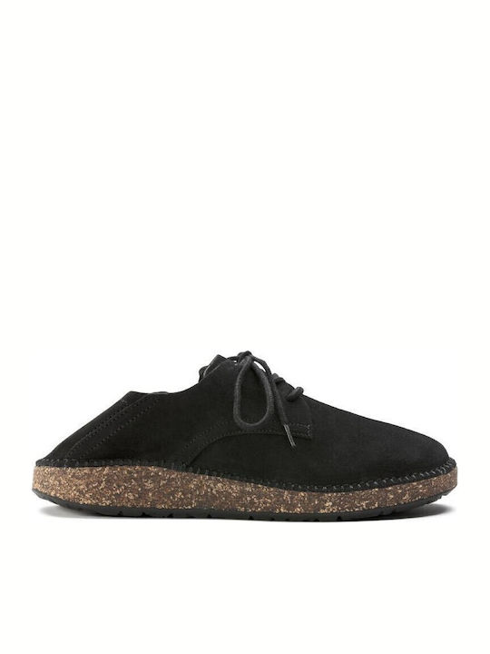 Gary Leder Damen Oxfords in Schwarz Farbe