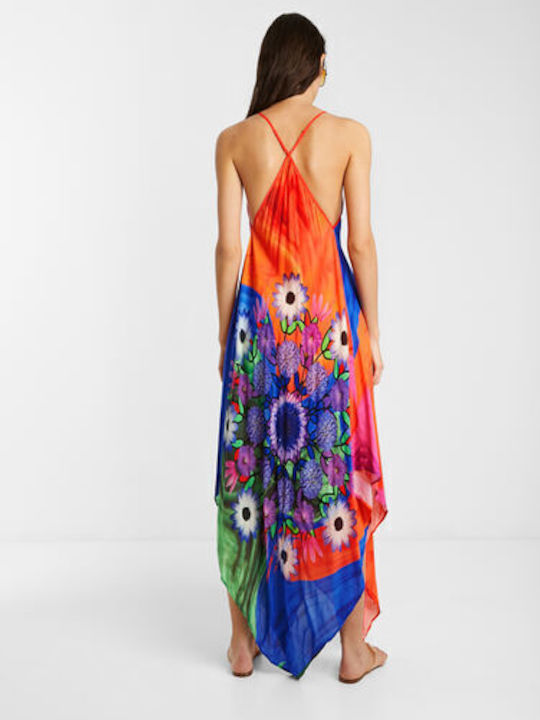 Desigual Roseau Damen Mini Kleid Strand Mehrfarbig