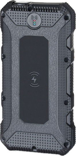 PowerNeed Ηλιακό Power Bank 20000mAh 18W με 2 Θύρες USB-A και Θύρα USB-C Quick Charge Μαύρο
