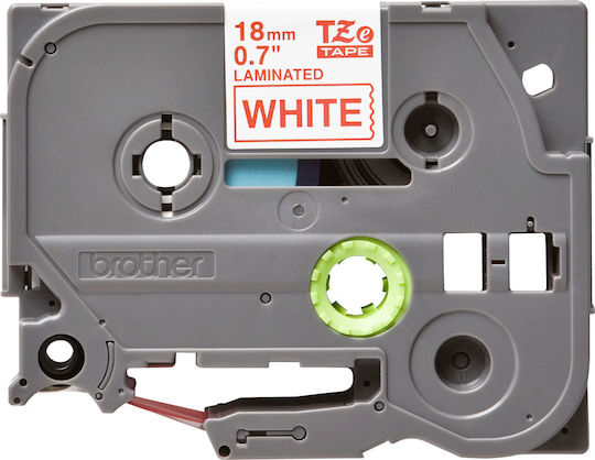 Brother Label Maker Tape 8m x 18mm in White Colour Compatible Series with Brother TZe/TZ