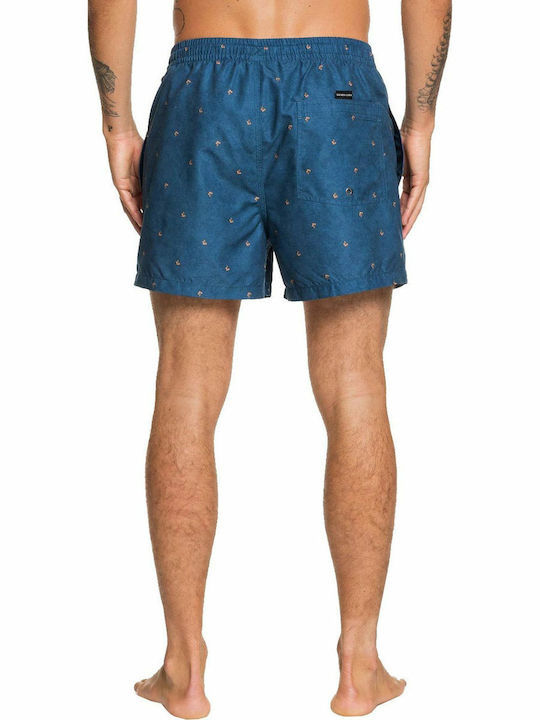 Quiksilver Fineline 15" Herren Badebekleidung Shorts Majolica Blue mit Mustern