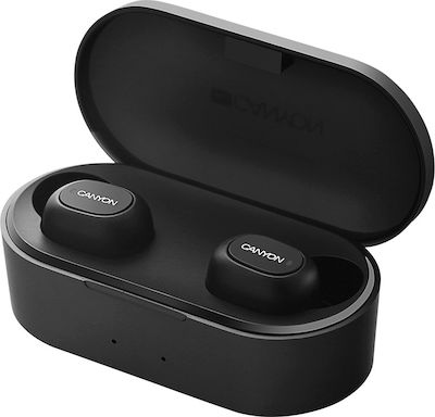 Canyon CND-TBTHS2B In-Ear Bluetooth-Freisprecheinrichtung Kopfhörer mit Ladeetui Schwara