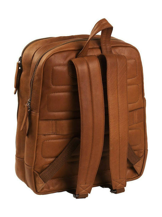 The Chesterfield Brand Dex Men's Leather Backpack Tabac Brown 22lt