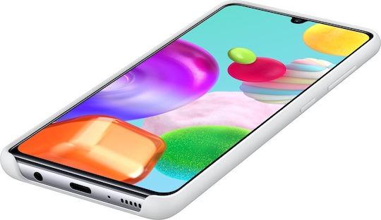 Samsung Back Cover Silicone White (Galaxy A41)