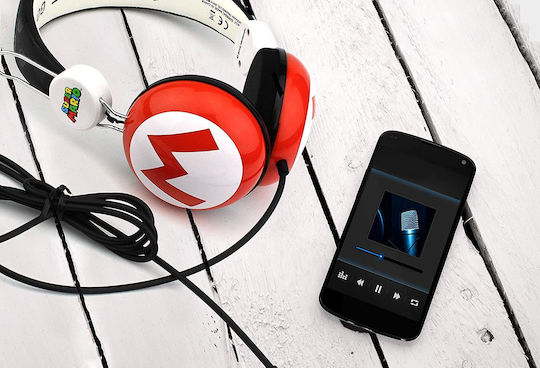 OTL Tween Super Mario Icon Wired On Ear Headphones Red