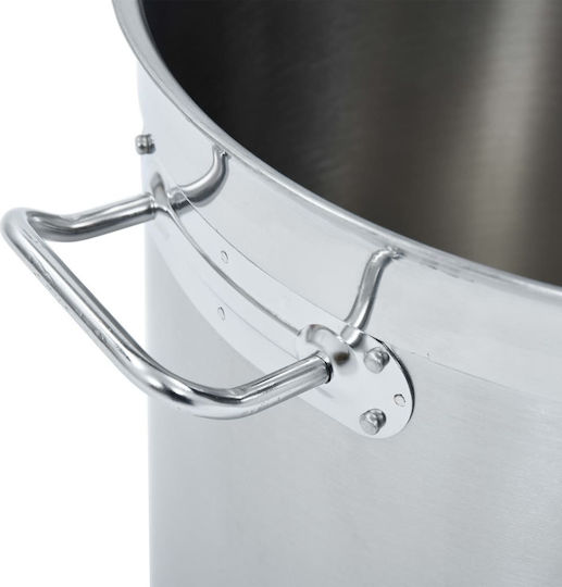 vidaXL Edelstahl Marmitentopf 25Es / 32cm