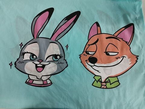 Mc Decor Zootopia Kids Cotton Pillowcase Set 50x75cm Blue MCD.KSM.M.001