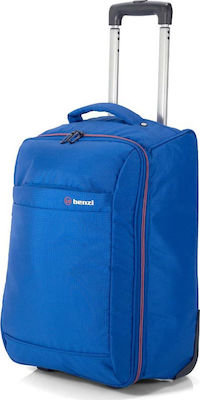 Benzi ΒΖ5565 Kabinenreisekoffer Weichschalen Blau mit 2 Räder Höhe 51cm BZ5565