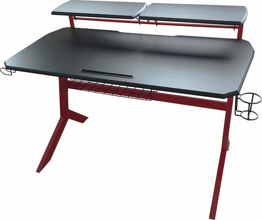 Γραφείο Gaming LC-GD-1R 130x70x92.5εκ. BLACK/RED