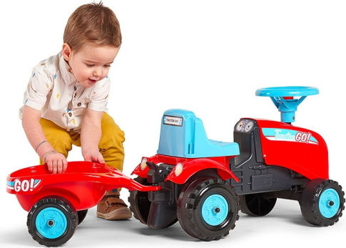 Falk Baby Tractor Go Mașină Ride On Roșie