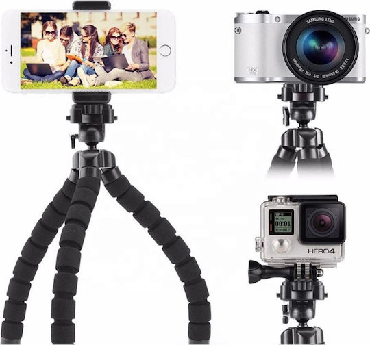 Ezra ST-04 Cell Phone Tripod Bluetooth Black