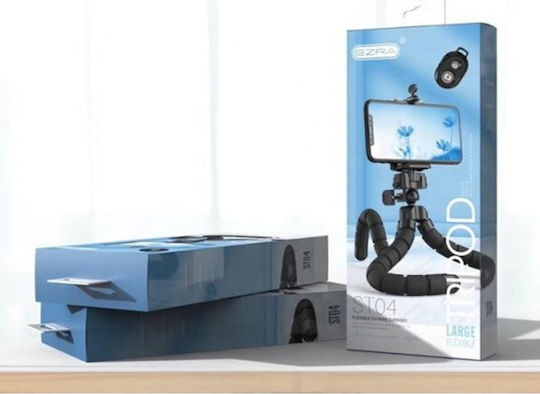 Ezra ST-04 Cell Phone Tripod Bluetooth Black