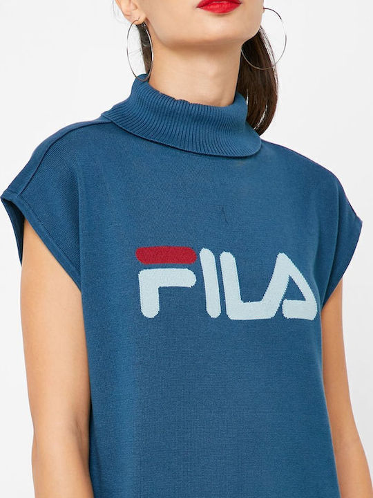 Effy Maxi Athletic Dress Short Sleeve Blue